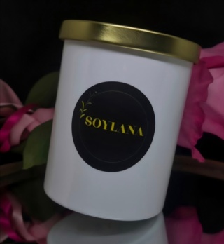 Świeca zapachowa "Rose prosecco" o zapachu róży